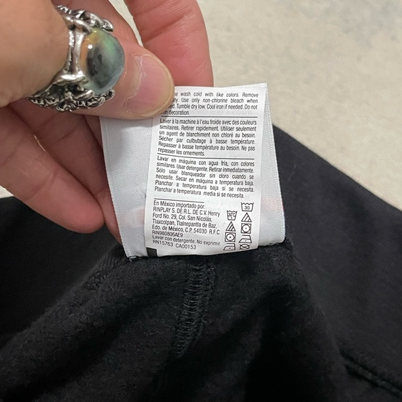 NWT Women’s Size Small Champion Drawstring Fleece Joggers With Logo Print Black - Picture 14 of 14